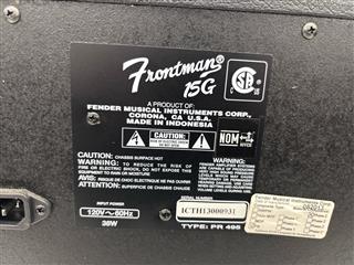 PRE-OWNED FENDER GUITAR AMP FRONTMAN 15G